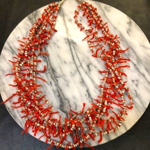 Incredible stick coral necklace.